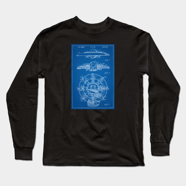 UFO US Patent Long Sleeve T-Shirt by NeilGlover